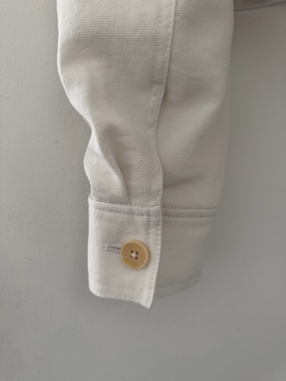 Aritzia Wilfred Cream Little Cropped Jacket Button-Front - Picture 6 of 6